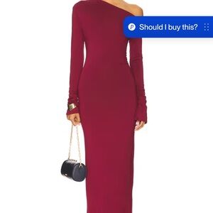 Superdown Advice Maxi Dress in Oxblood/ Burgundy